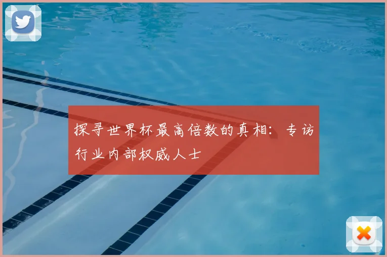 探寻世界杯最高倍数的真相：专访行业内部权威人士